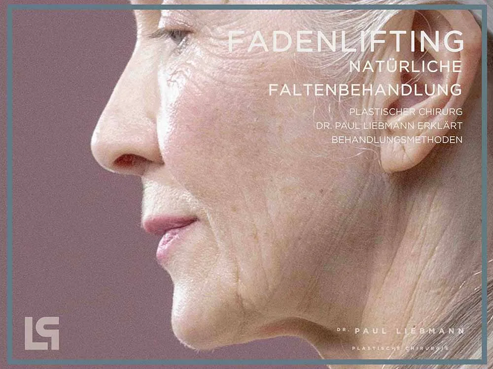 Frau mit Fadenlifting