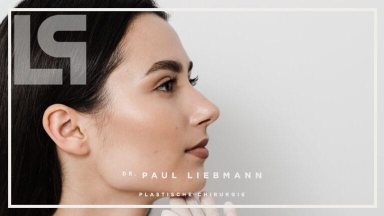 Frau bei Nasenkorrektur