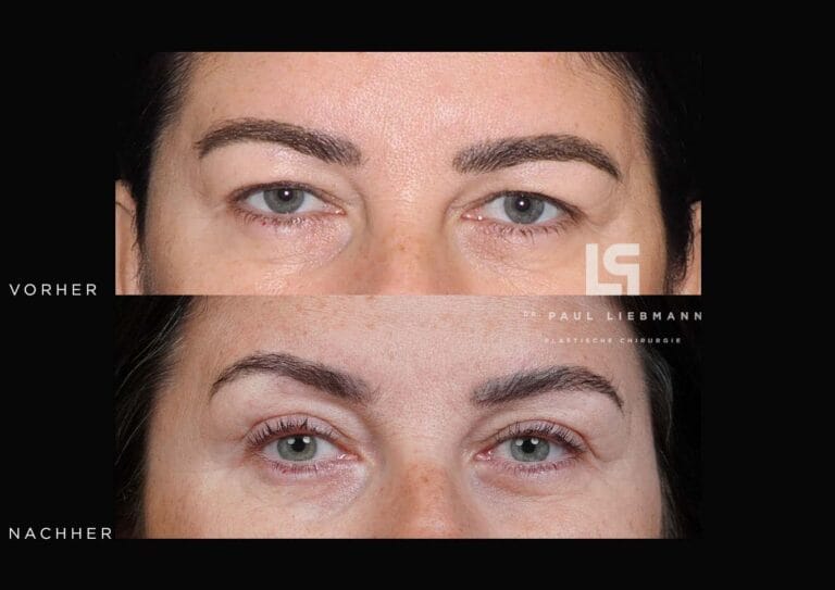 Nahaufnahme der Augenpartie einer Frau