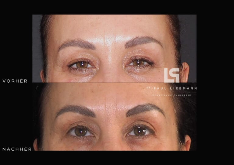 Nahaufnahme der Augenpartie einer Frau