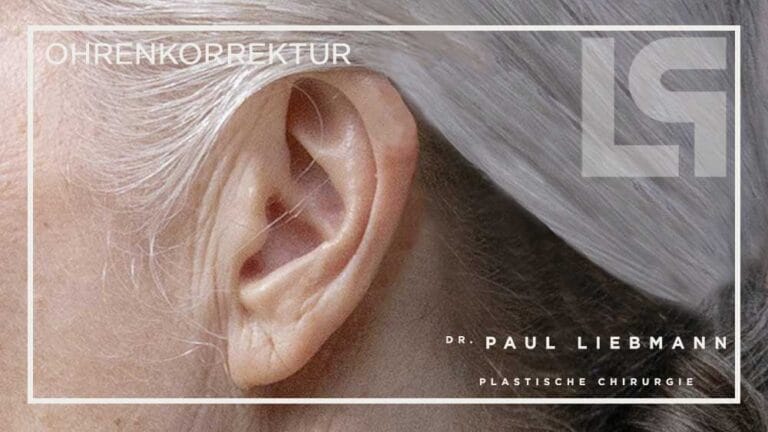 Frau mit Ohrenkorrektur